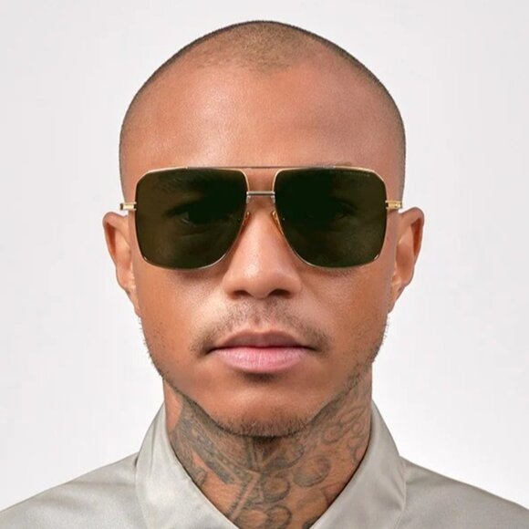 NEW  DITA SUNGLASSES GREEN GOLD SILVER MEN EYEWEAR DITA - Picture 3 of 4